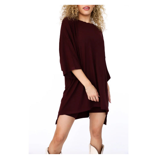 Women's Summer Shorts Set – Loose Tee & Slim Pants Outfit