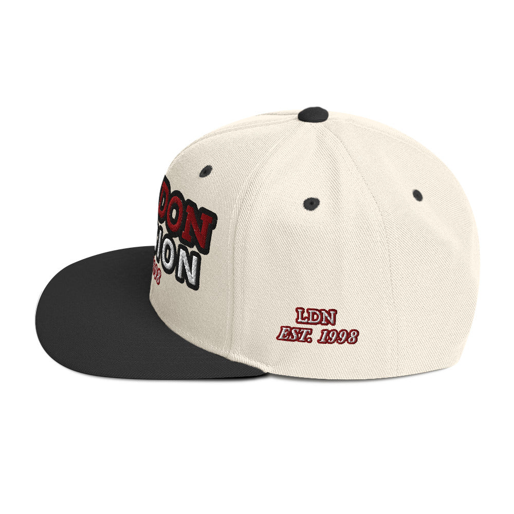 Triple-Side Embroidered London Division Snapback | Est. 1998 Urban Streetwear Cap