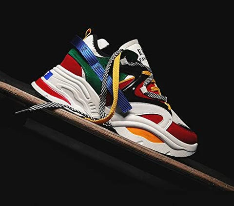 Men's Retro Colour Blocked Fashion Sneakers