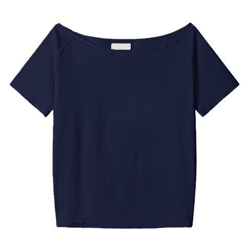 Oblique Shoulder Loose Top – High-End Womenswear