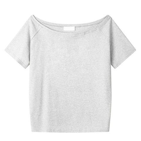 Oblique Shoulder Loose Top – High-End Womenswear