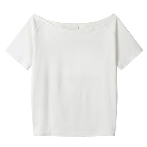 Oblique Shoulder Loose Top – High-End Womenswear