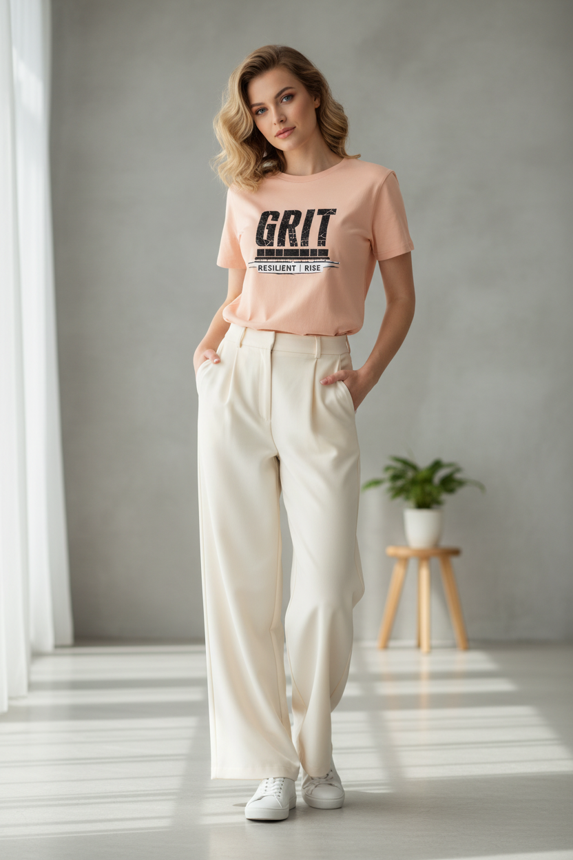 GRIT Organic Tee – Fraiche Peche Editorial