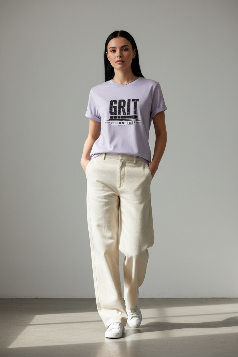 GRIT Organic Tee – Lavender Editorial