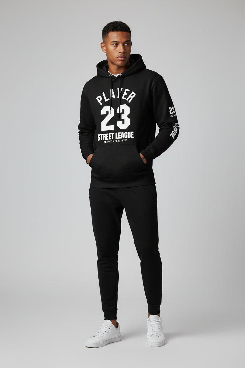 LDN Hoop Club Hoodie with Black Joggers