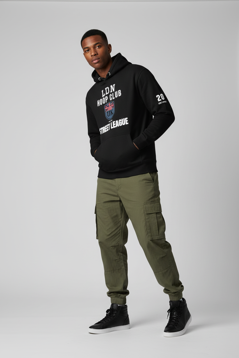 LDN Hoop Club Hoodie with Cargo Pants