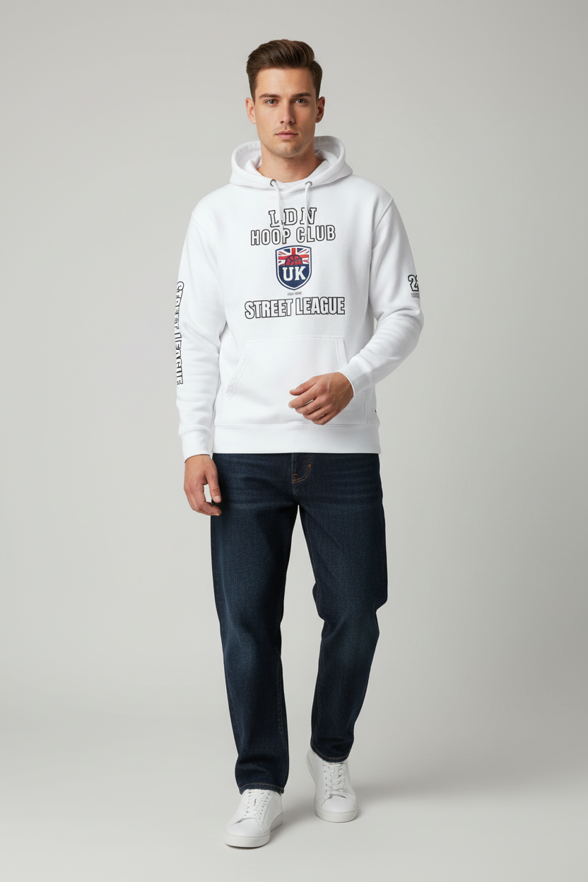 LDN Hoop Club Hoodie with Jeans