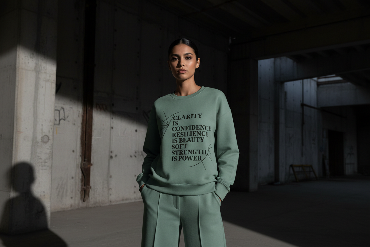 SANS & SOUL Sweatshirt Editorial