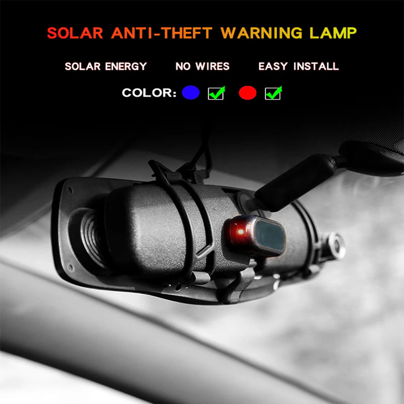 LED Warning Light Fake Solar Power Alarm Lamp Security System Warning ...