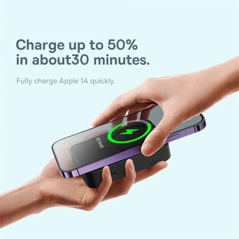 Power Bank 10000Mah 20000Mah Mini Magnetic Wireless Fast Charge Auto-Wake for Iphone 15 14 13 Pro Max Magsafe Powerbank
