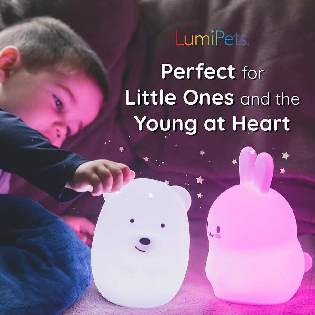 Night Light for Kids, Silicone Nursery Light for Baby Room and Toddler, Portable Night Light for Kids Room, Rechargeable Animal Lights for Girls and Boys, Kawaii Lamp (Puppy)