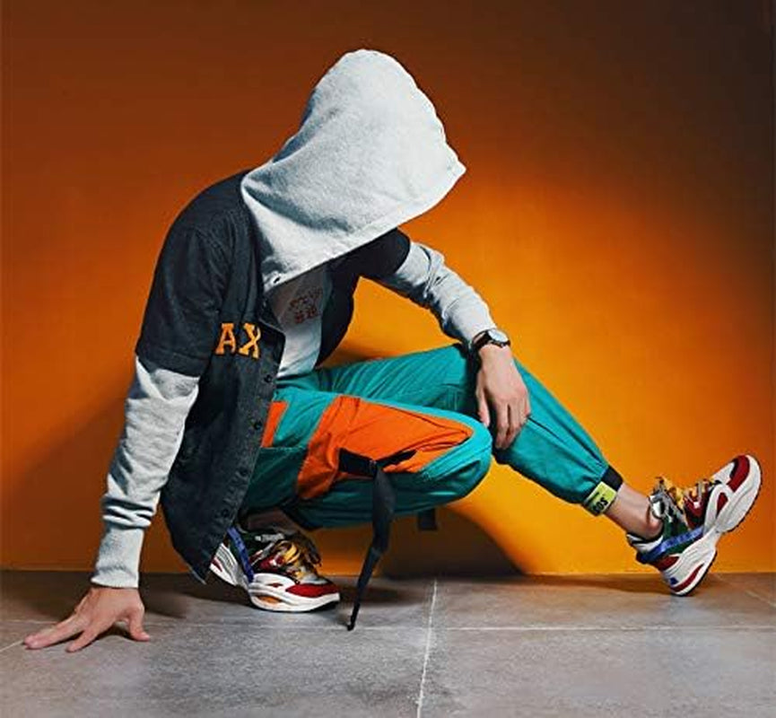 Men'S Retro Color Blocked Fashion Sneakers Sport Running Shoes Walking Casual Athletic Shoes